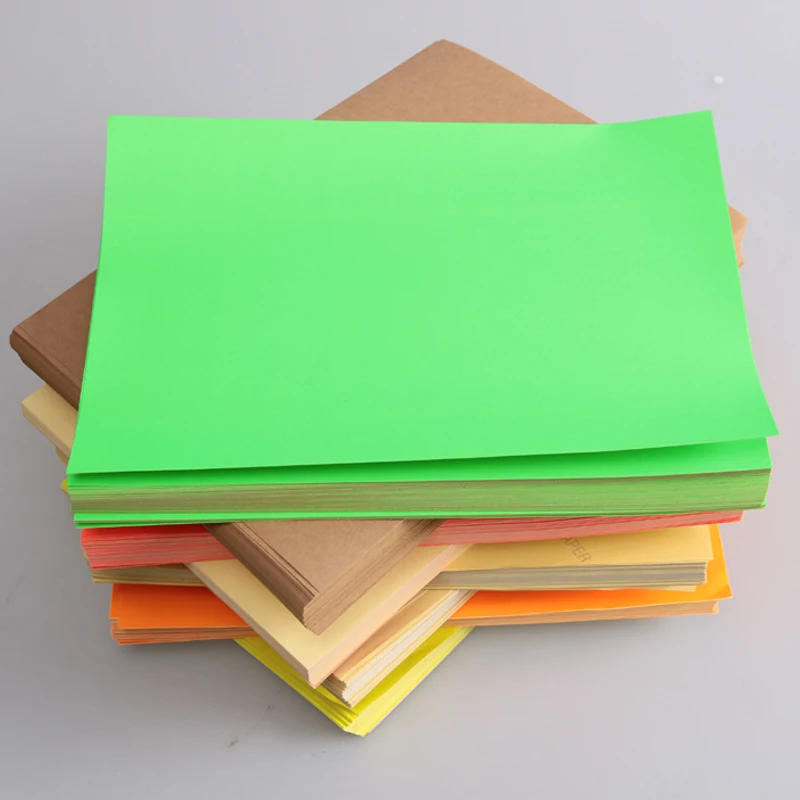 

100pcs A4 blank colored laser printing sticker label