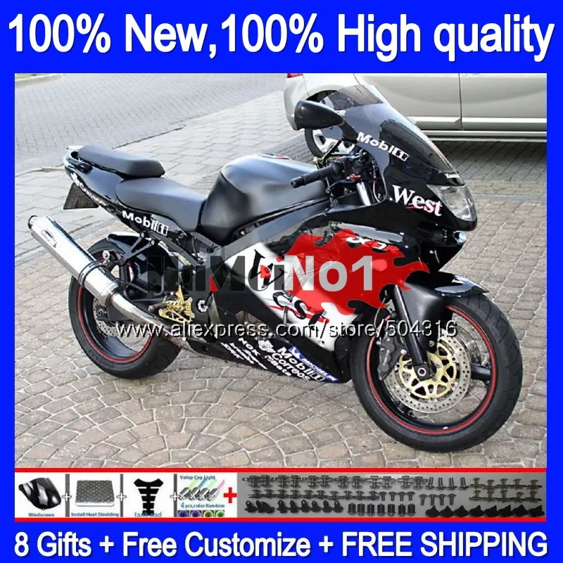 

Body For KAWASAKI ZX 9R 900CC ZX 9 R 900 ZX9R 98 99 00 01Black west 83MC.51 ZX900 ZX9 R ZX-9R 1998 1999 2000 2001 Fairing