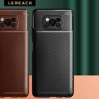 Чехол Lereach для Poco X3 Pro M4 Pro 5G X3 NFC M3 X2 F2 Pro, текстура из углеродного волокна, силиконовая задняя крышка для телефона Redmi Note 11 Pro +