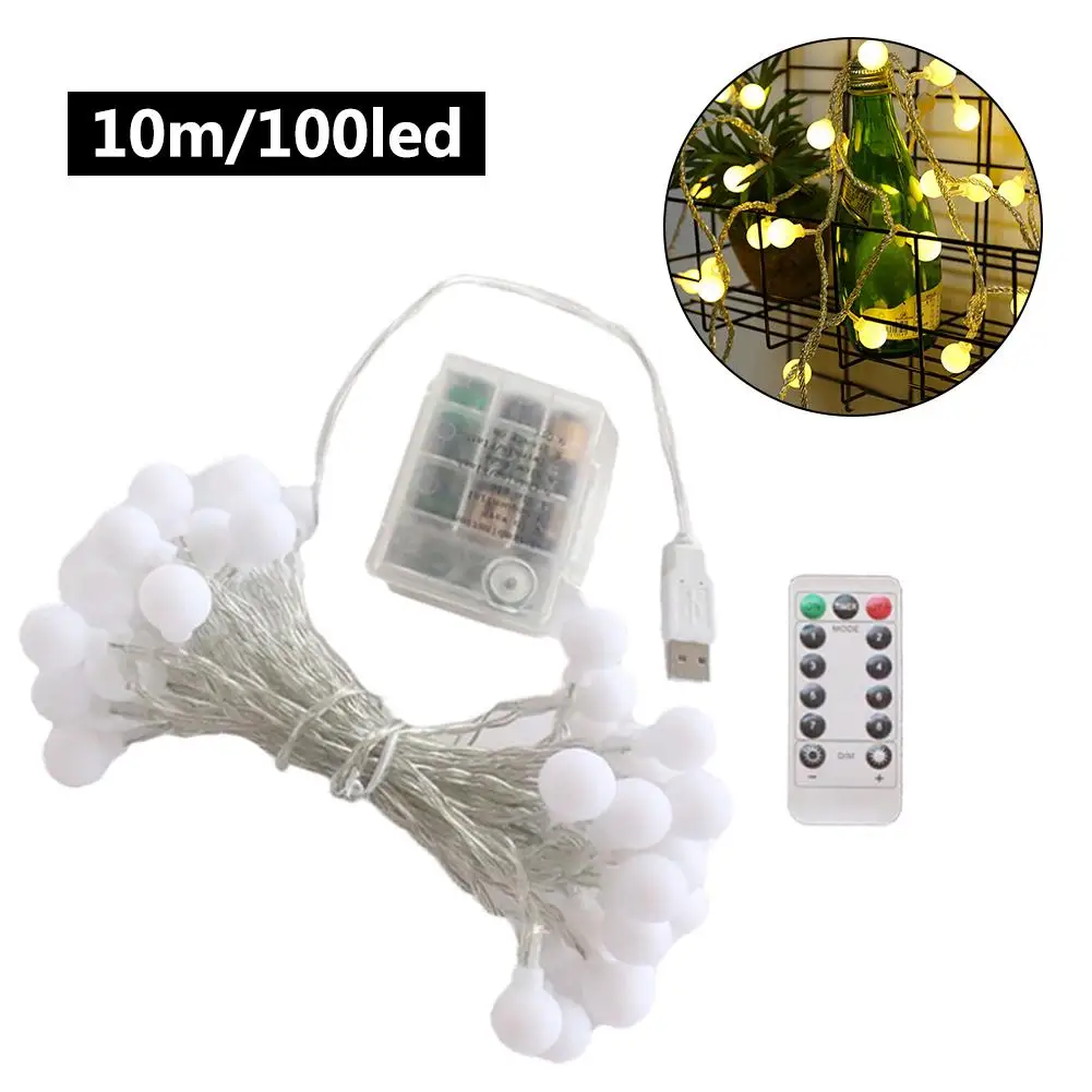 Usb 50/100 светодиодный гирлянда-гирлянда, гирлянда, подсветка, гирлянда, водонепроницаемая, Рождественская, уличная, дистанционное управление, свадебное освещение