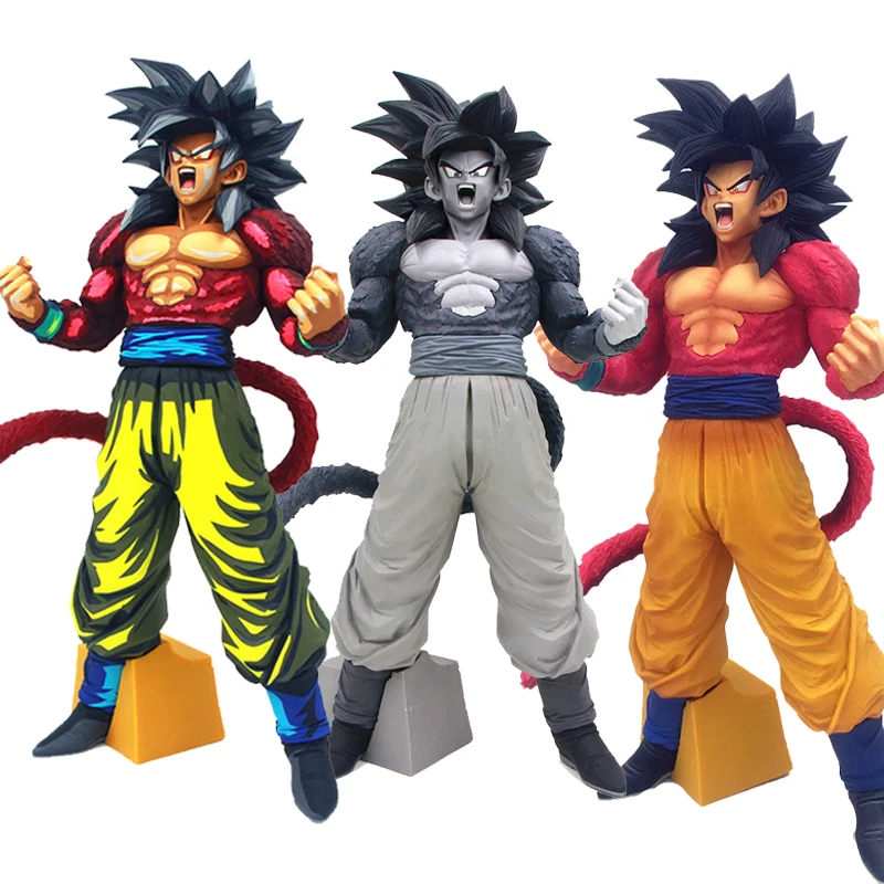 

Dragon Ball Gt Super Saiyan 4 Son Goku Outburst Anime Peripheral Figures Model Toys Ornaments Kids holiday gifts