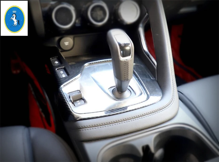 Yimaautotrim авто аксессуар центр управления шестерней панель переключения передач декоративная накладка ABS подходит для Jaguar E-pace E pace