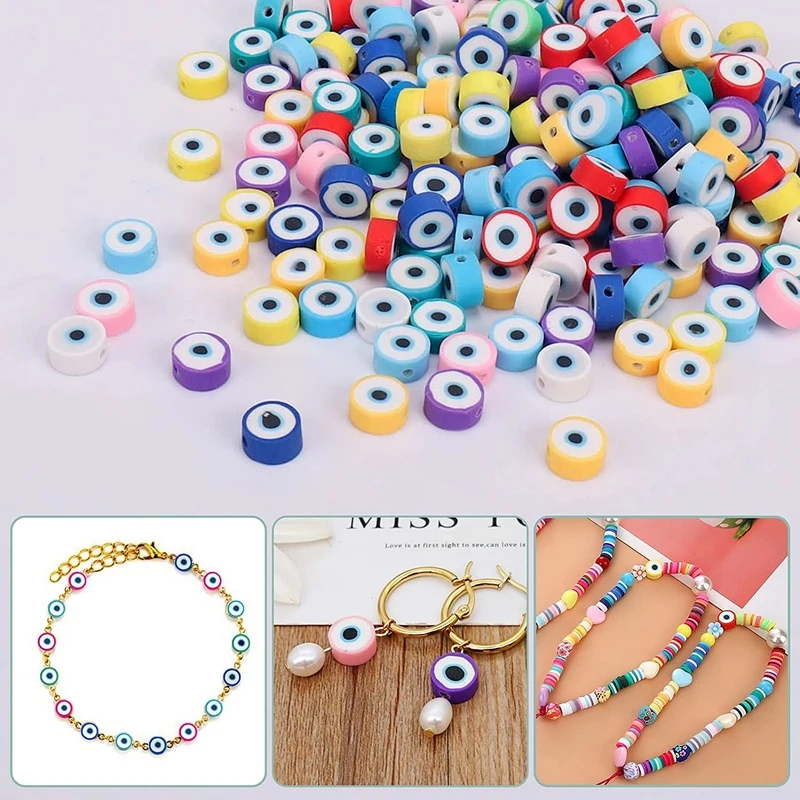 

10mm 50pcs/lot Loose Beads Clay Beads Mix Fruit Heart Star Smile Shape Clay Beads For Jewelry Making DIY Handmade Jewelry Crafts