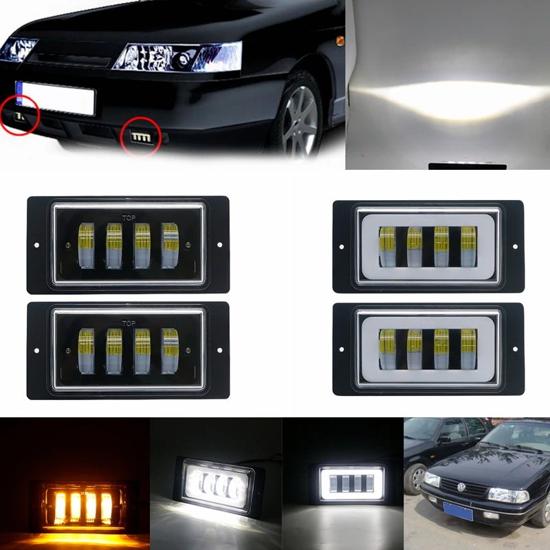 Автомобильные лампы алюминий белый янтарь 3/4 Led Противотуманные фары s для
