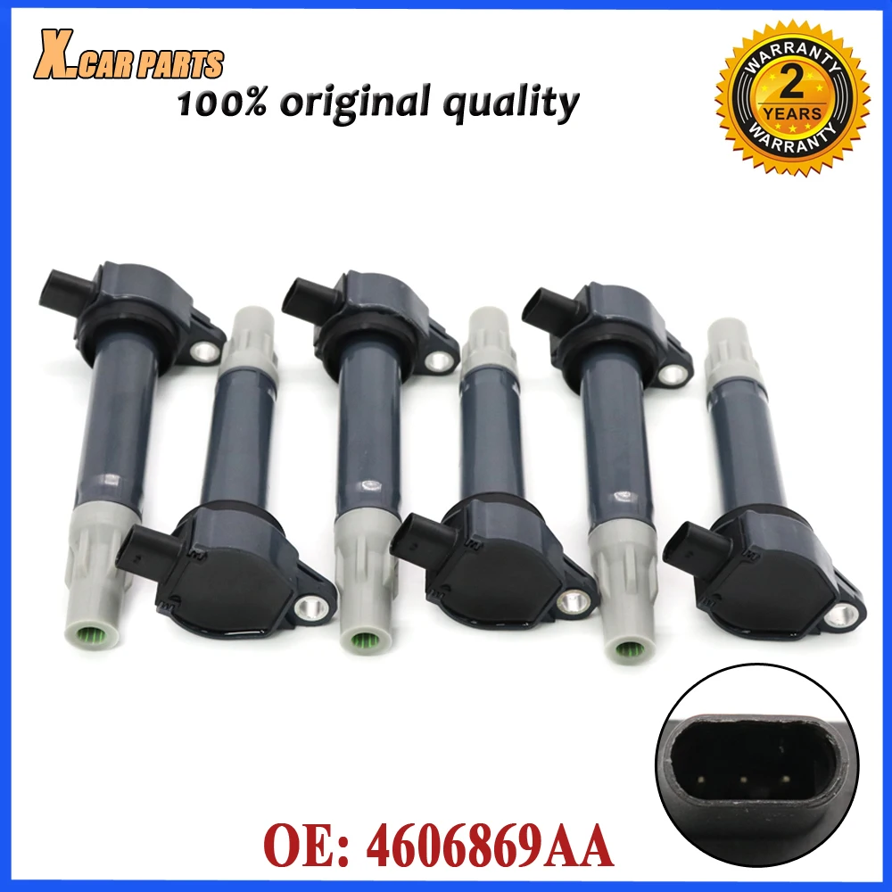 

4606869AA Car Ignition Coil Fit For Chrysler 300 Pacifica Sebring Town&Country Dodge Avenger Challenger Charger Journey Magnum