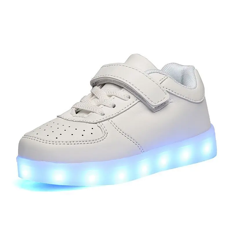 

2021 New Kids USB Luminous Sneakers Glowing Children Lights Up Shoes With Led Slippers Girls chargering Shoes for boys girls