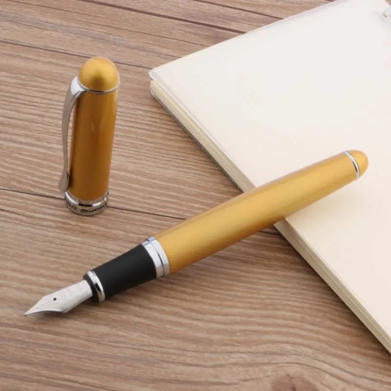 JINHAO X750 металлическая Яркая Серебряная перьевая ручка