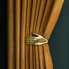 Теплые желтые бархатные шторы, полузатемняющие бархатные шторы для гостиной, спальни, современный Минимализм