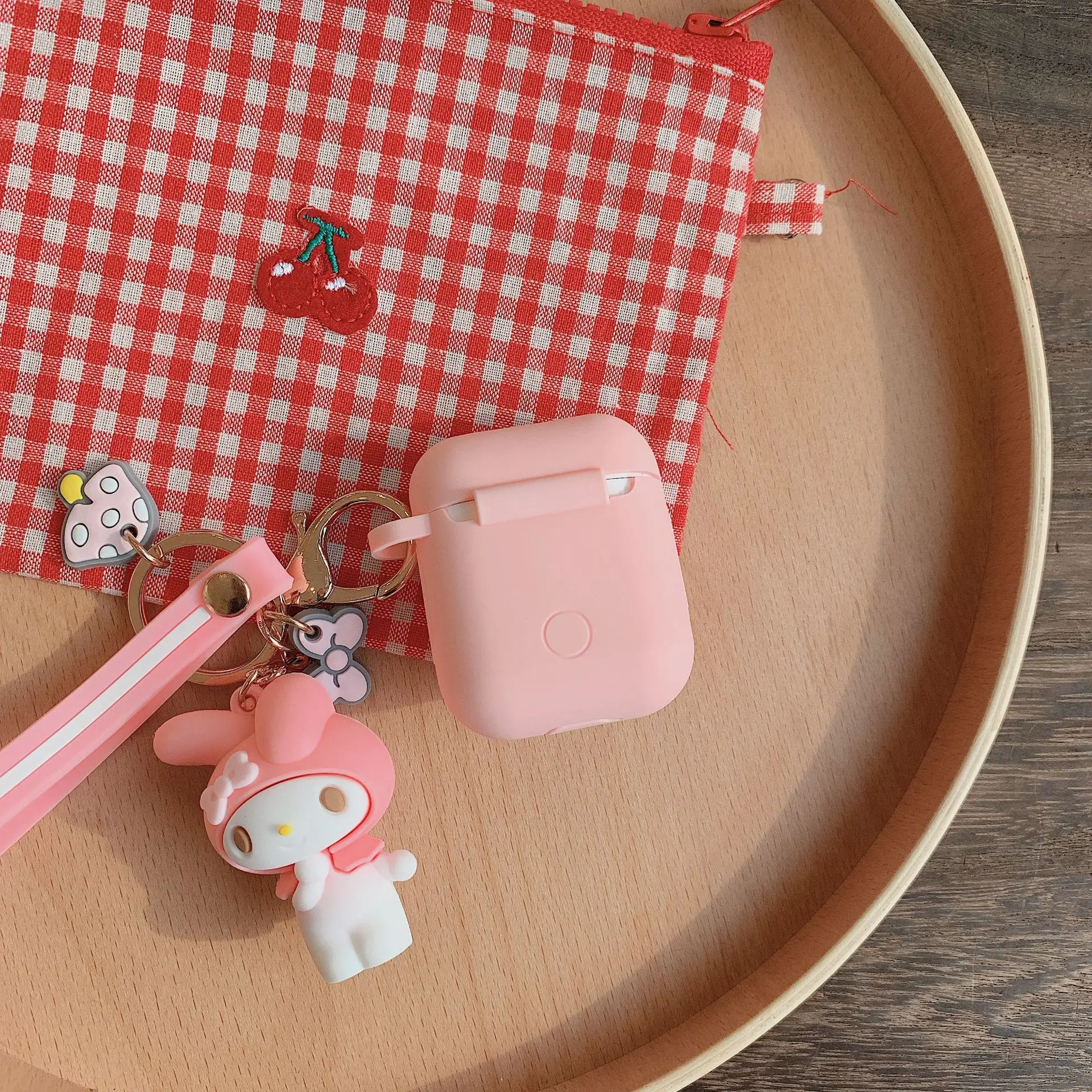 Милый мультфильм koomi Марка pom-Pom Purin My Melody ударопрочный корпусы гарнитурные для Apple Airpods 1/2 силиконовый защитный чехол для наушников