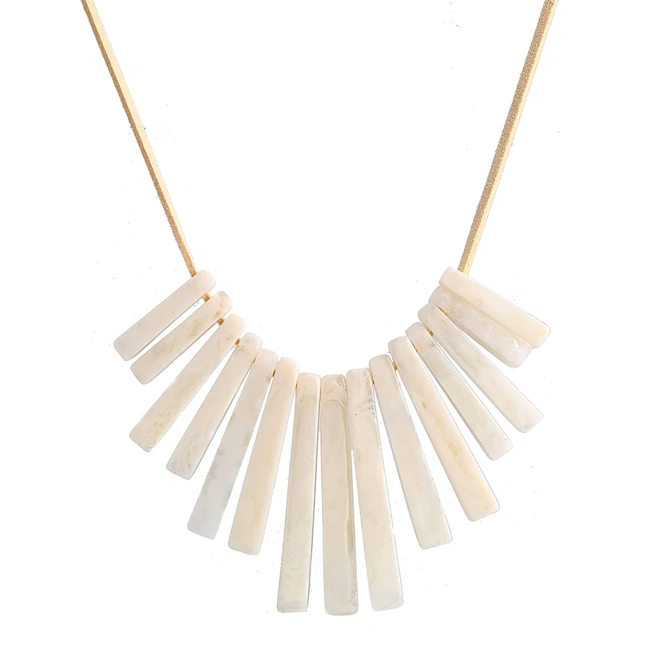 Match-Right Women Trendy Korean Velvet Chain Statement Necklace with Stone For Women Jewelry YJZ-8074 - Окраска металла: as picture