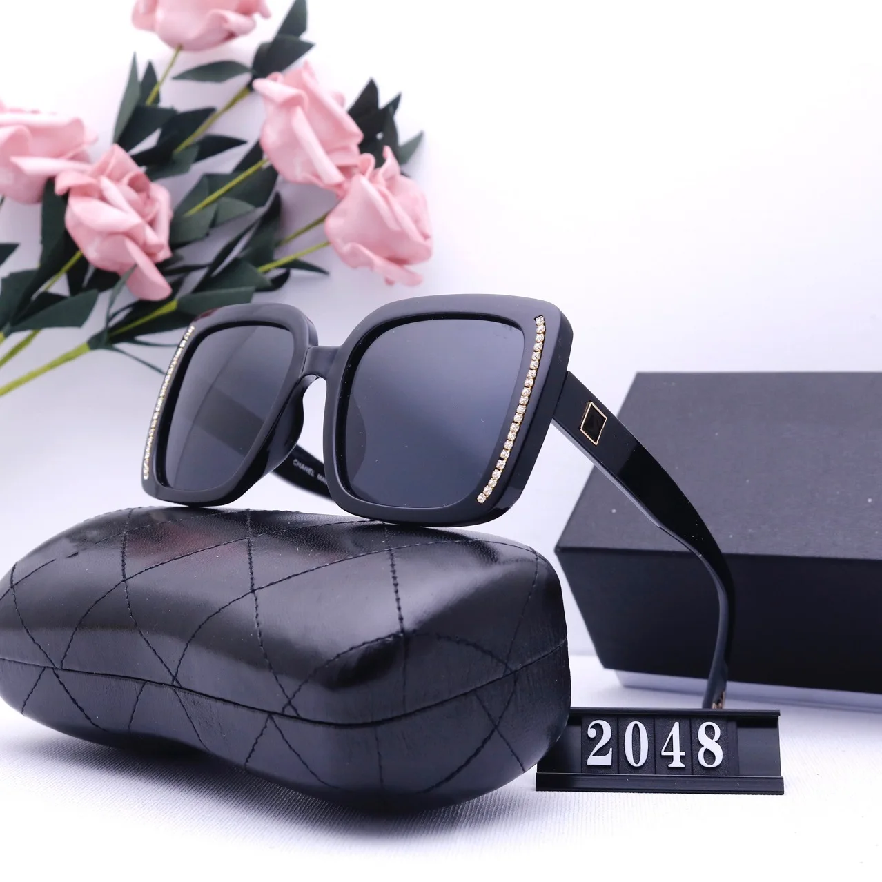 

Designer Brand Original Men Women UV Protection Polarized Sunglasses Frame Retro Outdoor Crystal Shades Glasses Driving Eyewear