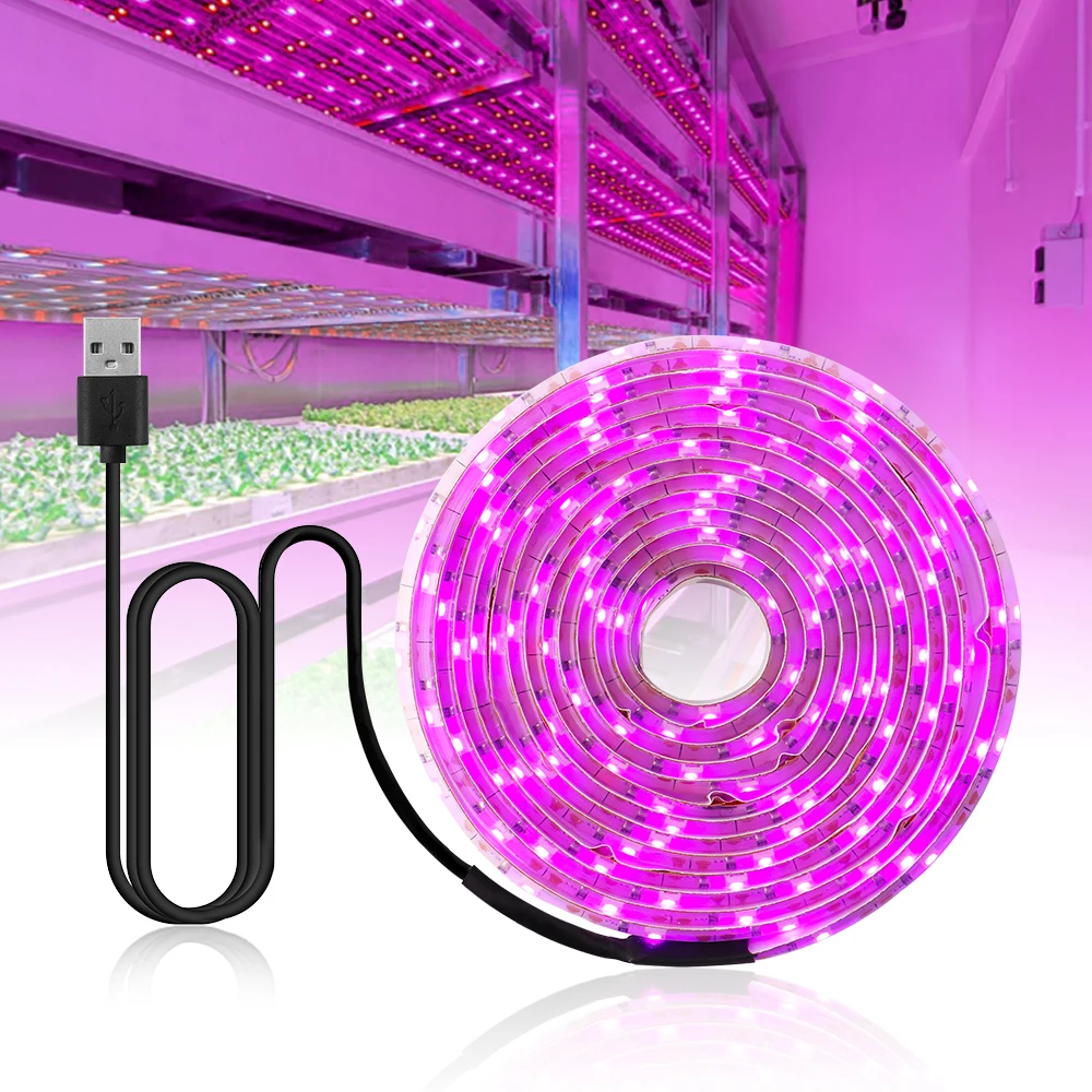 Full Spectrum Usb Grow Light Strip 2835 Led Phyto Lamps For Indoor Flower Seed Hydroponic Plant Growing Lamp