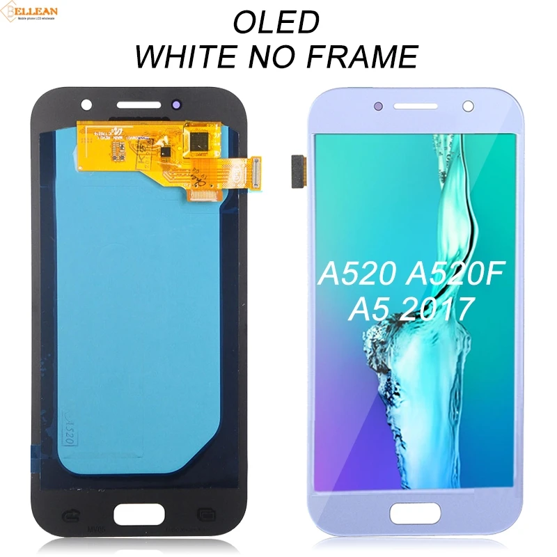 Catteny продвижение A520 дисплей для samsung Galaxy A5 ЖК с сенсорной панелью экран дигитайзер сборка A520F ЖК с инструментами - Цвет: OLED White