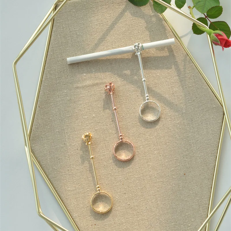 Розовое кольцо держатель для сигарет ручной работы портативная металлическая