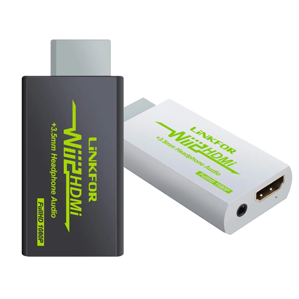 ESYNiC wii HDMI конвертер сигнал на 720p & 1080p 2HDMI 3 5 мм аудио адаптер подходит DVI для nintendo