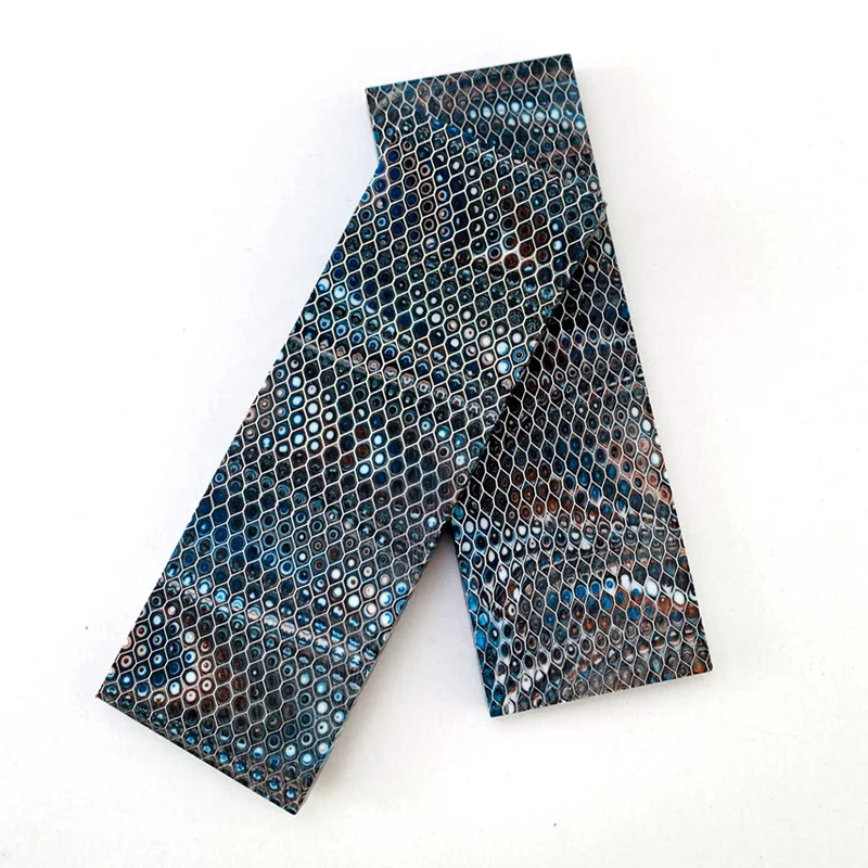 

1PC C-Tek Snake Skin Pattern Honeycomb Resin Board for Knife Handle Patch Pendant EDC Tools Slingshot DIY Make Accessories Parts