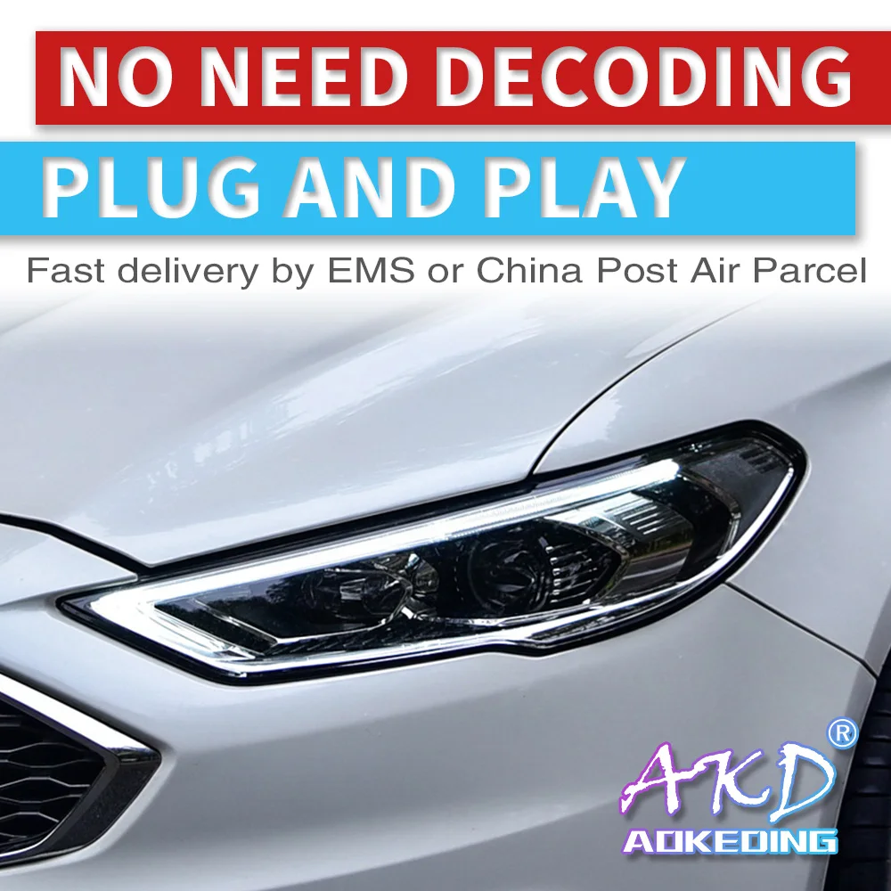 

Car Styling Headlights for Ford mondeo LED Headlight 2017-2020 Head Lamp DRL Signal Projector Lens Automotive Accessories