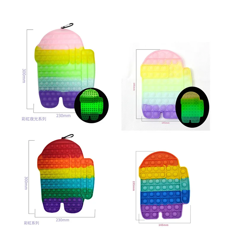 Juguete antiestr&eacute;s para ni&ntilde;os y adultos, juguete antiestr&eacute;s de 45CM que brilla en la oscuridad-1
