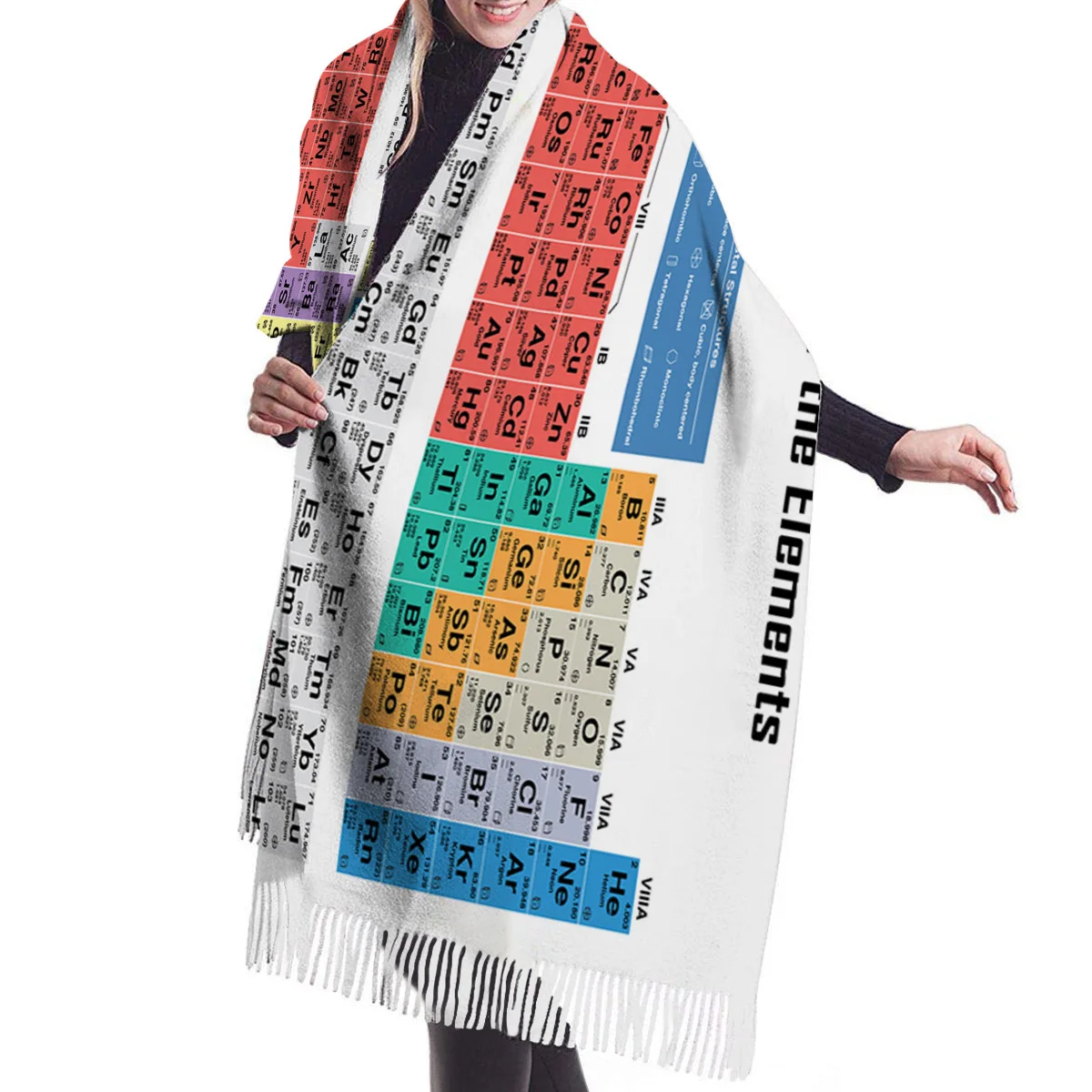 Мужской/женский Повседневный длинный кашемировый шарф Ele повседневный с