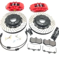 jekit car brake 355 x 32mm disc non floating center cap and brackets braided line for volkswagen golf 7 r front brake system