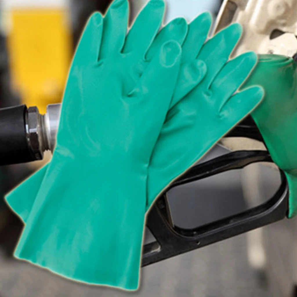 Зеленые Нитриловые Перчатки-без порошка латексные резиновые лабораторные