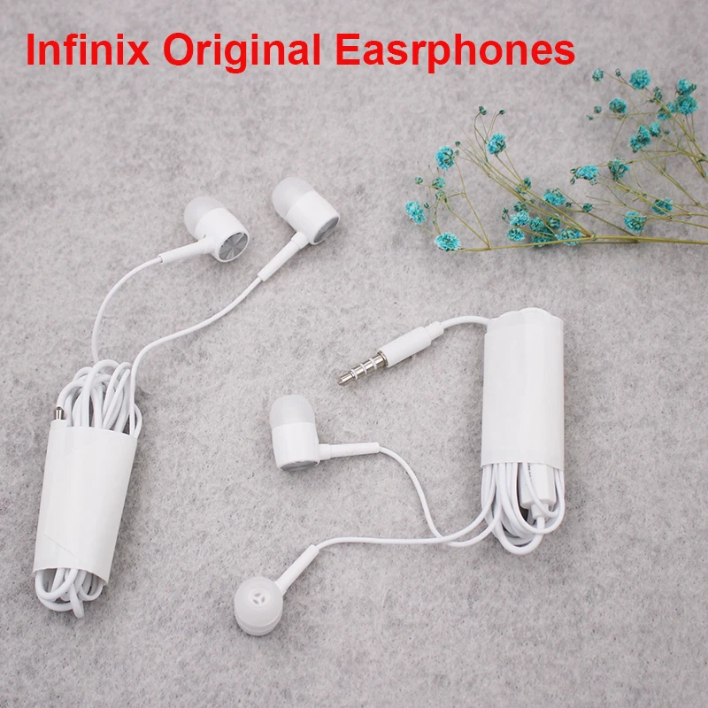 Наушники-вкладыши 3 5 мм проводные наушники с микрофоном игровые басами для Infinix 10