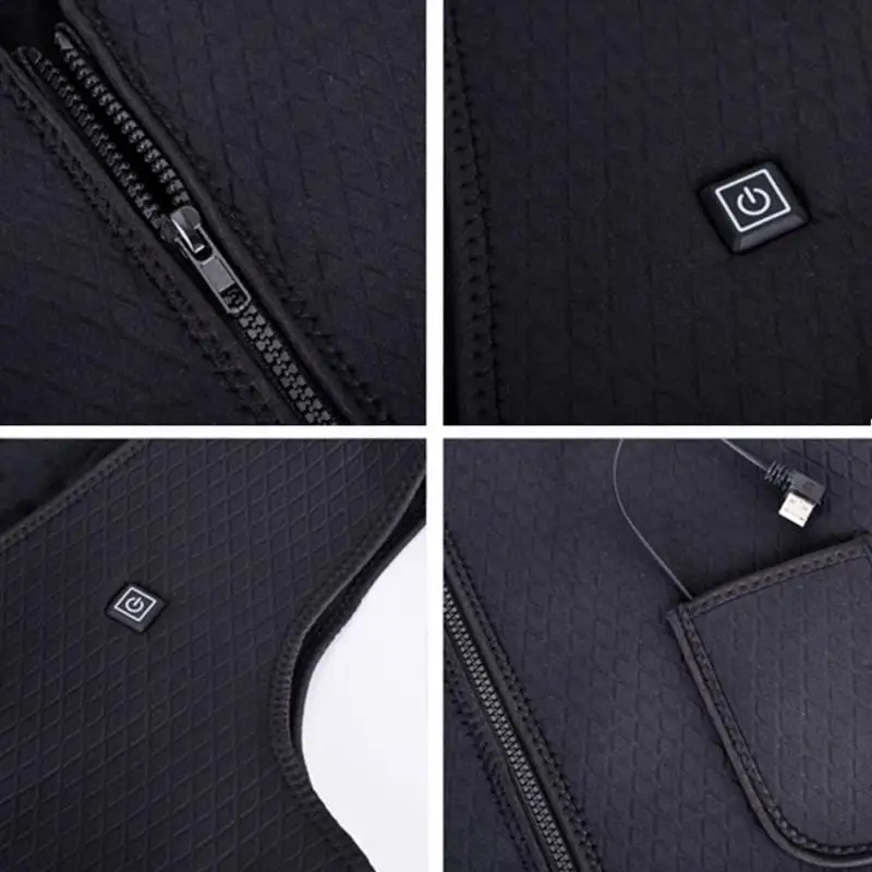 Мужская и женская уличная инфракрасная нагревательная жилетка зимняя гибкая USB