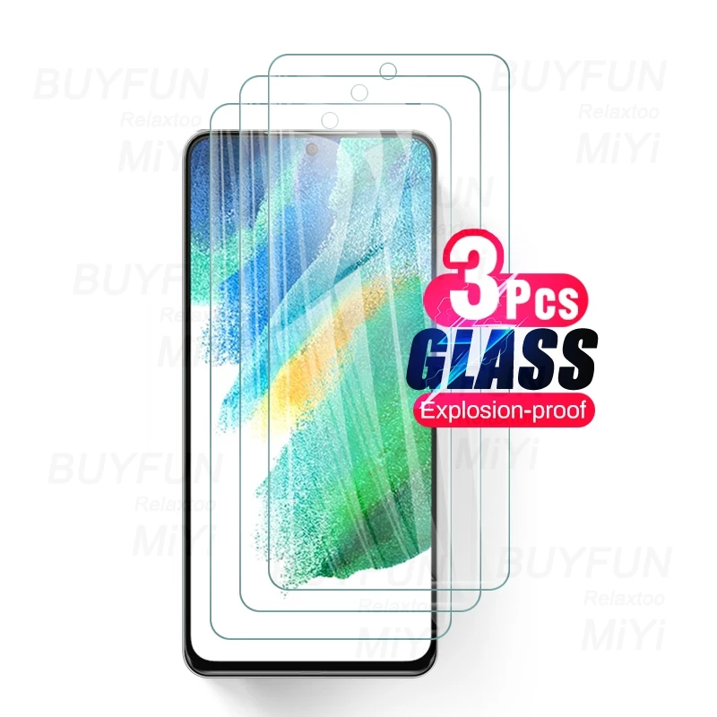 

Закаленное стекло с полным покрытием для samsung galaxy s 21 fe s21fe s21, 3 шт.