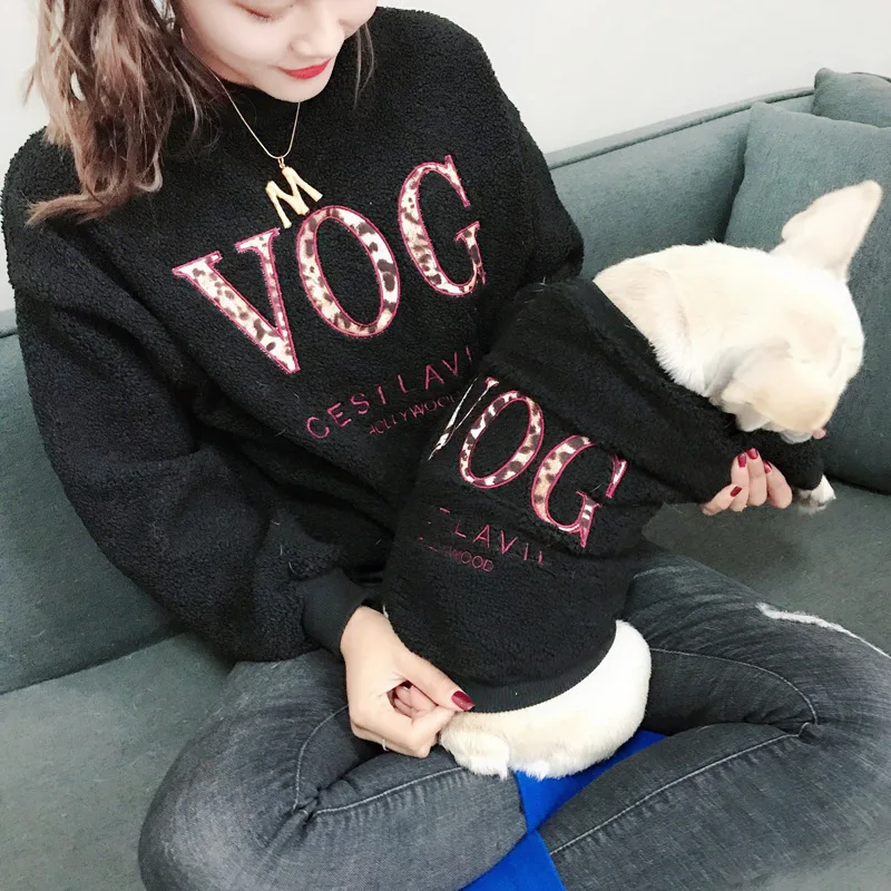 Осенне зимняя одежда для собак пальто с леопардовым принтом на две лапы флисовой подкладкой родителей и