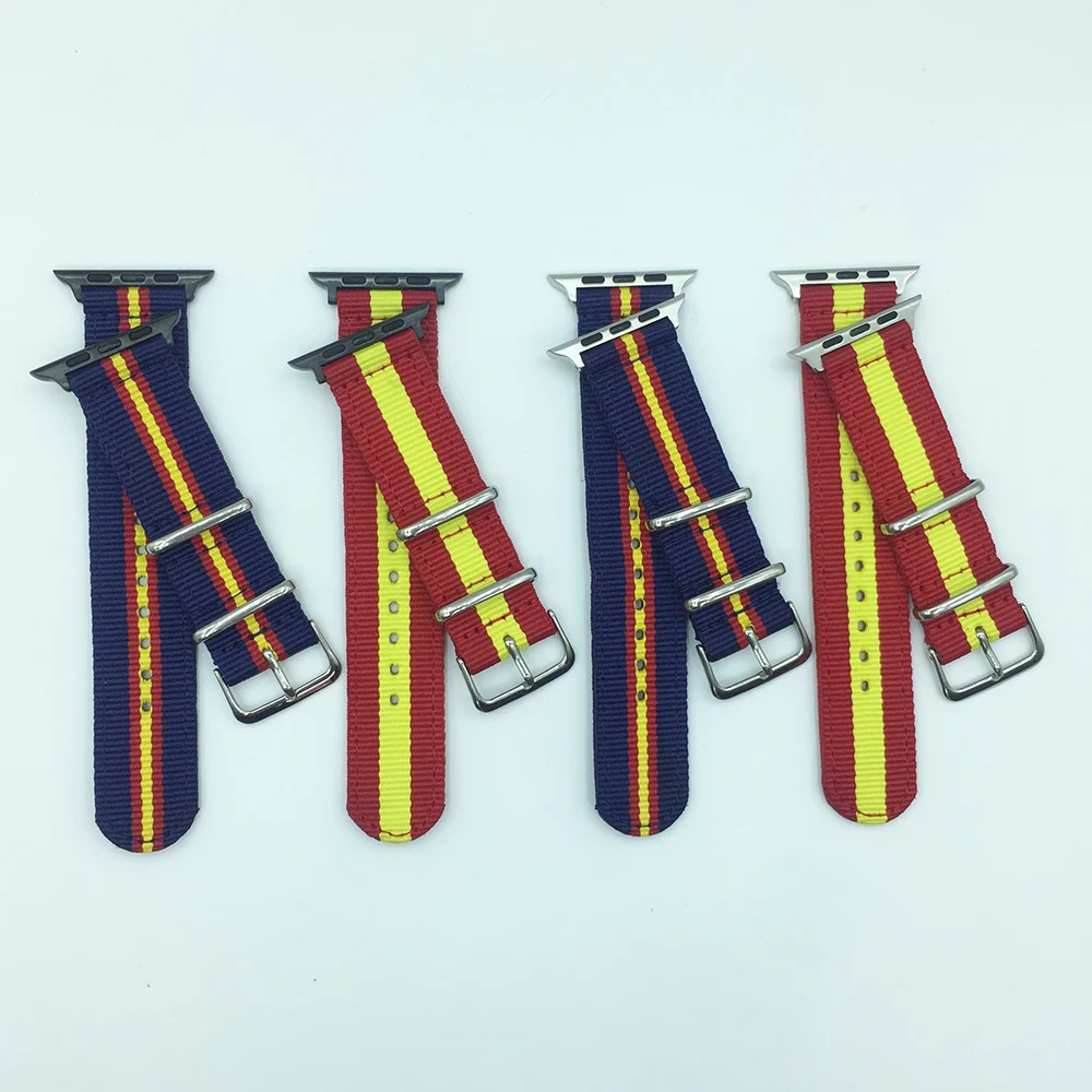 Nylon Watch Band 38mm 40mm 41mm 42mm 44mm 45mm for Apple Watch Series 7 6 SE 5 4 3 Bracelet Watch Strap for iwatch Bands Spain