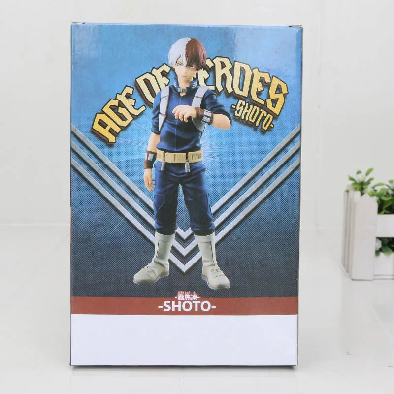 5086 shoto box 16 см аниме My Hero Academy фигурка шото Тодороки фигурка ПВХ коллекционные модельные украшения куклы игрушки для детей - Цвет: 5086 shoto box