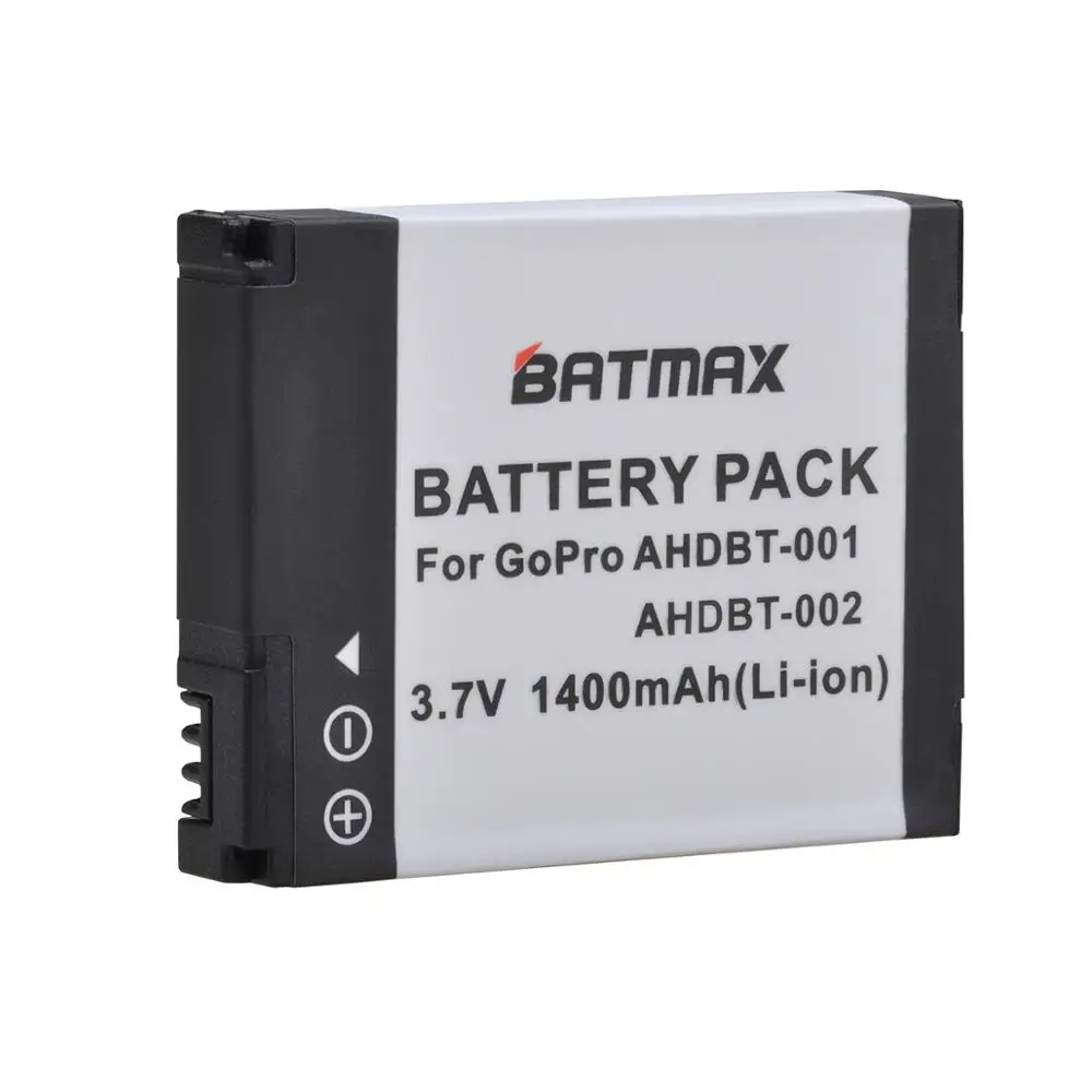 Аккумуляторная батарея Batmax для GoPro Go Pro HD Hero1 Hero2 Motorsports Surf Outdoor 960 1080P Edition 3 шт.|battery for