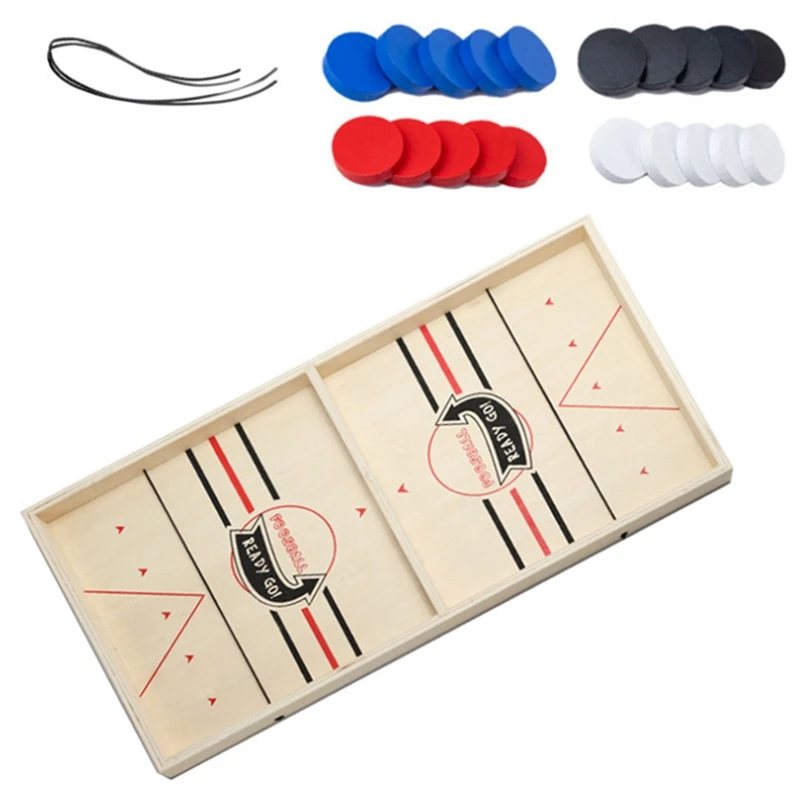 Быстрый слинг Шайба игра деревянные хоккейные игры настольный шайба игровая