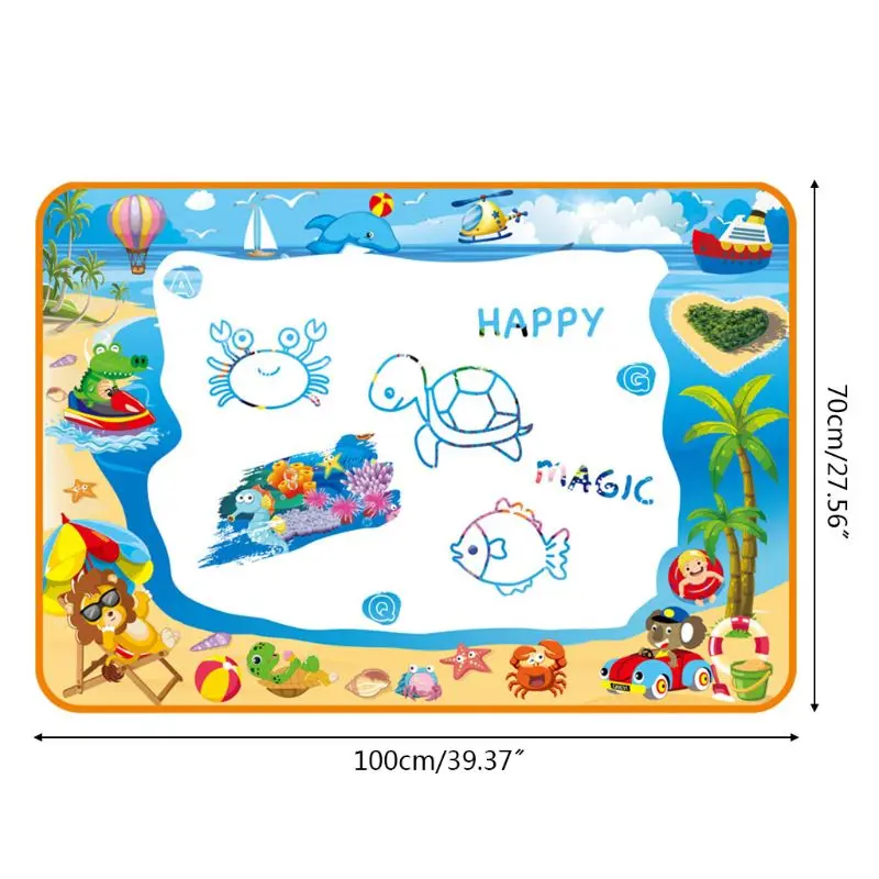 

Writing Magic Doodle Mat Drawing Water Pen Painting Board Kid Boy Girl Toy Gifts