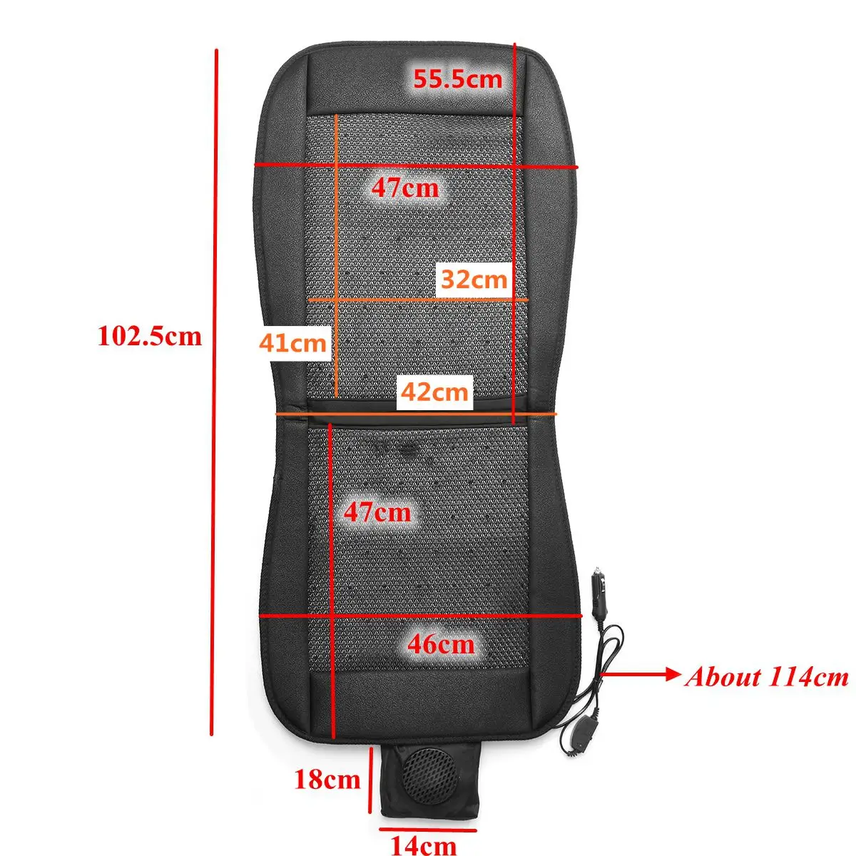 

12V New summer cool ventilation cushion car cushion cooling seat air fan massage seat air conditioning cushion 2 speeds low/high