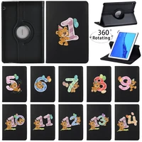 for huawei mediapad t3 10 9 6inch ags l09 l03 w09 leather cover 360 rotating tablets for mediapad t5 10 10 1 smart tablet cover