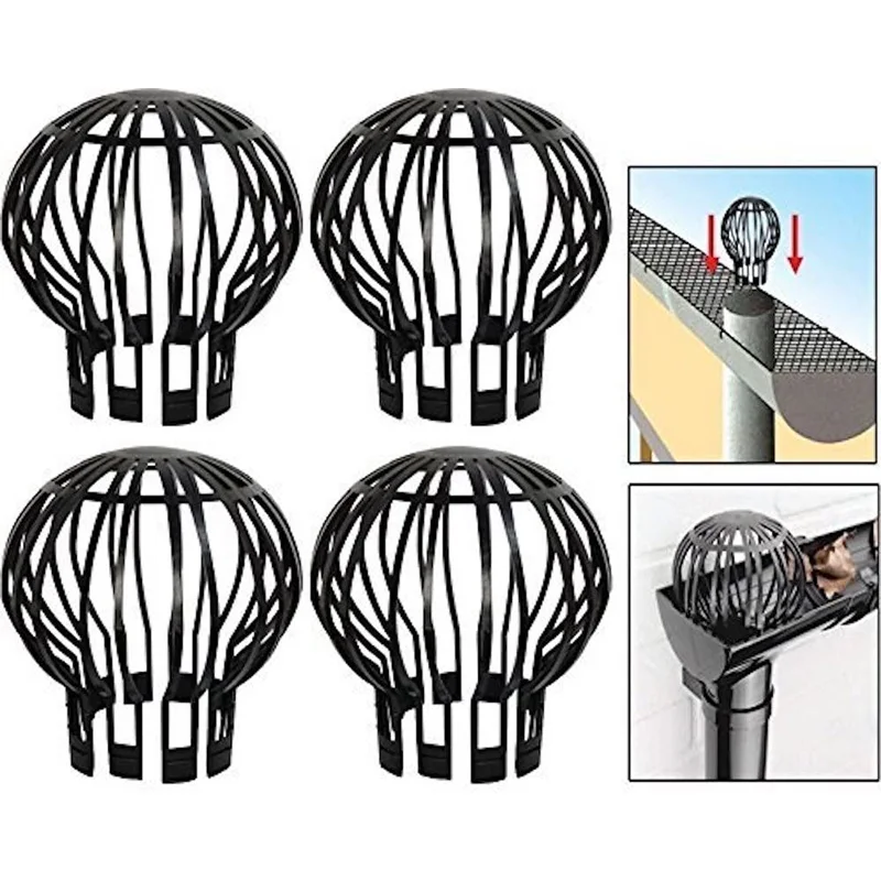 4 шт. желоба гвардии Водосточные трубы фильтр для предотвращения листовой мусор