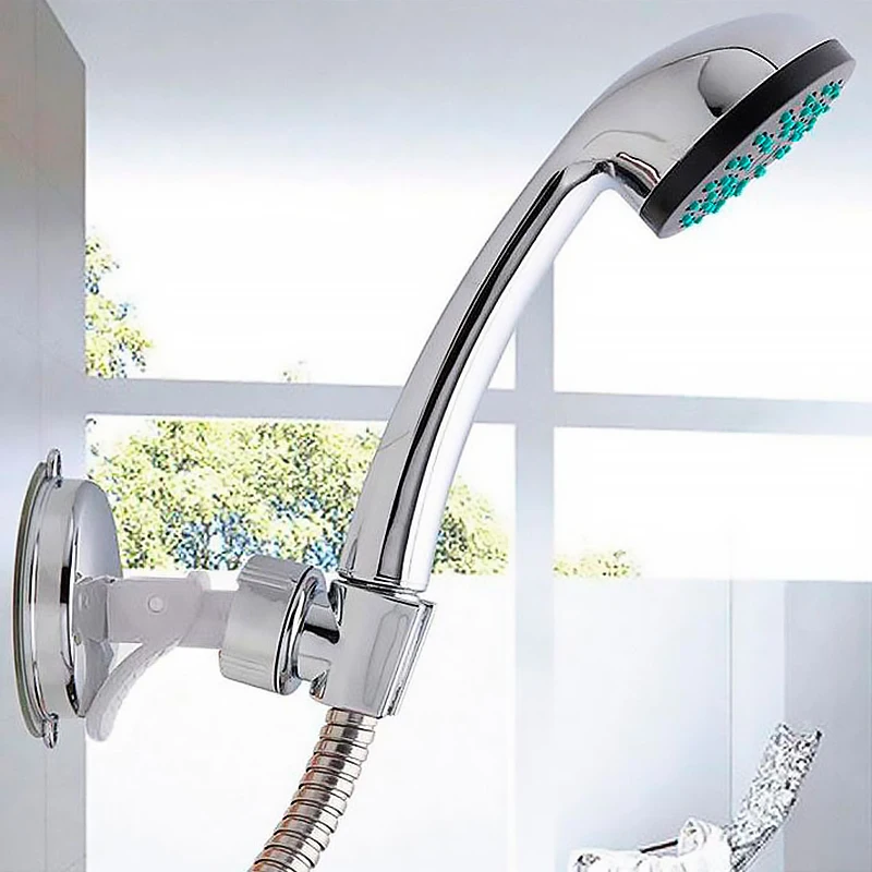 Универсальный регулируемый держатель для душа в ванной комнате с присоской, полной пластина, крепление для штанги головы.