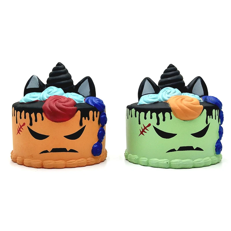 Супер большой мягкий симпатичный креативный Хэллоуин Единорог торт сжимаемые