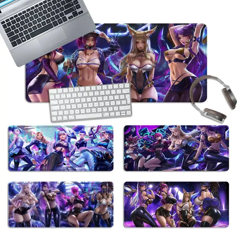 

Роскошный LOL Sexy KDA PopStar Girls коврик для мыши, игровой коврик для мыши, большой коврик для мыши, компьютерный коврик для мыши Overwatch