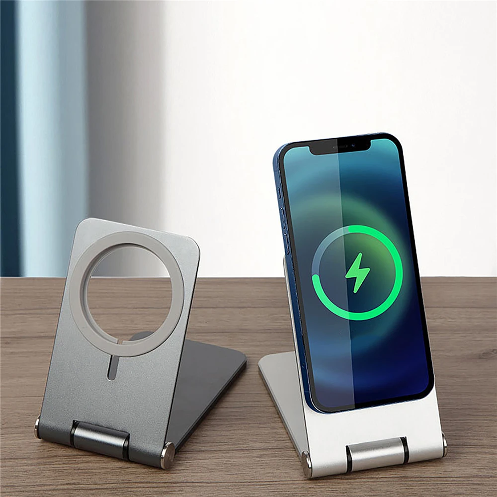 

The Wireless Charging Stand Charger Base Stand Bracket Phone Holder Support Mount for iPhone 12 Series Phone
