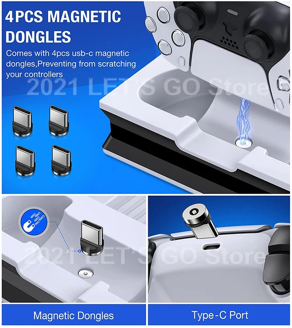 Newest PS5 Vertical Stand 2 Controller Charging Dock 2 Cooling Fan for Sony Playstation 5 Play Station PS 5 Console Accessories 6