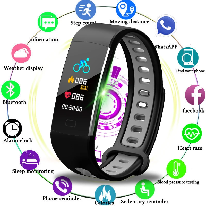 

LIGE Smart Watch Pedometer Smart-Bracelet Android Sport Women New Fashion Fitness Tracker Relogio LED