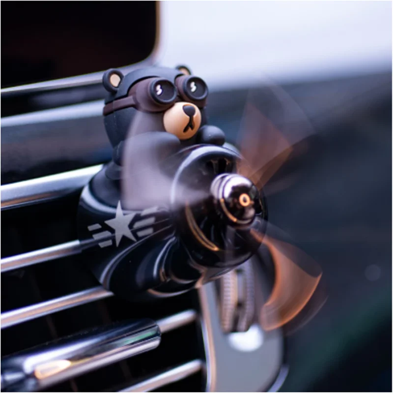 

1PCS Air FRESHENER air bear pilot spin propeller air vent air pilot Air freshener auto parts
