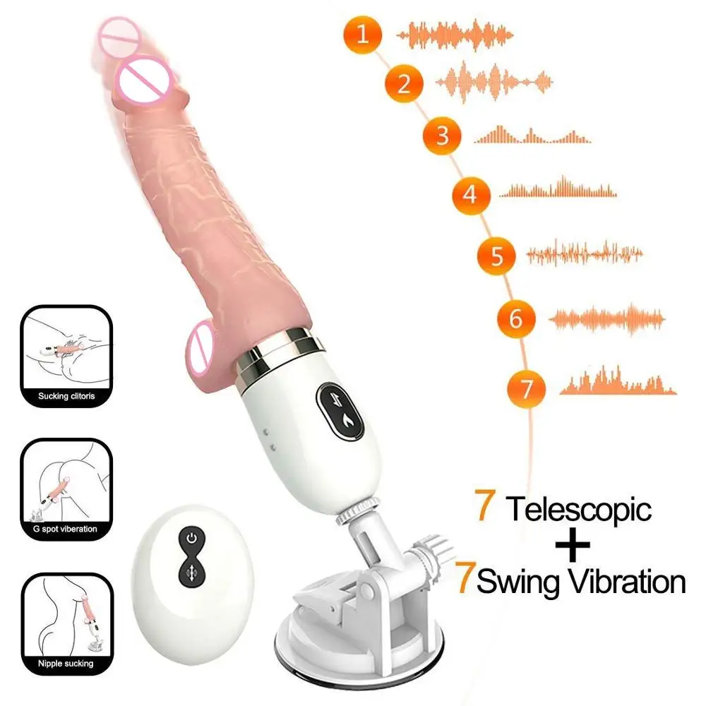 Реалистичный Телескопический фаллоимитатор вибратор для нагрева точки G