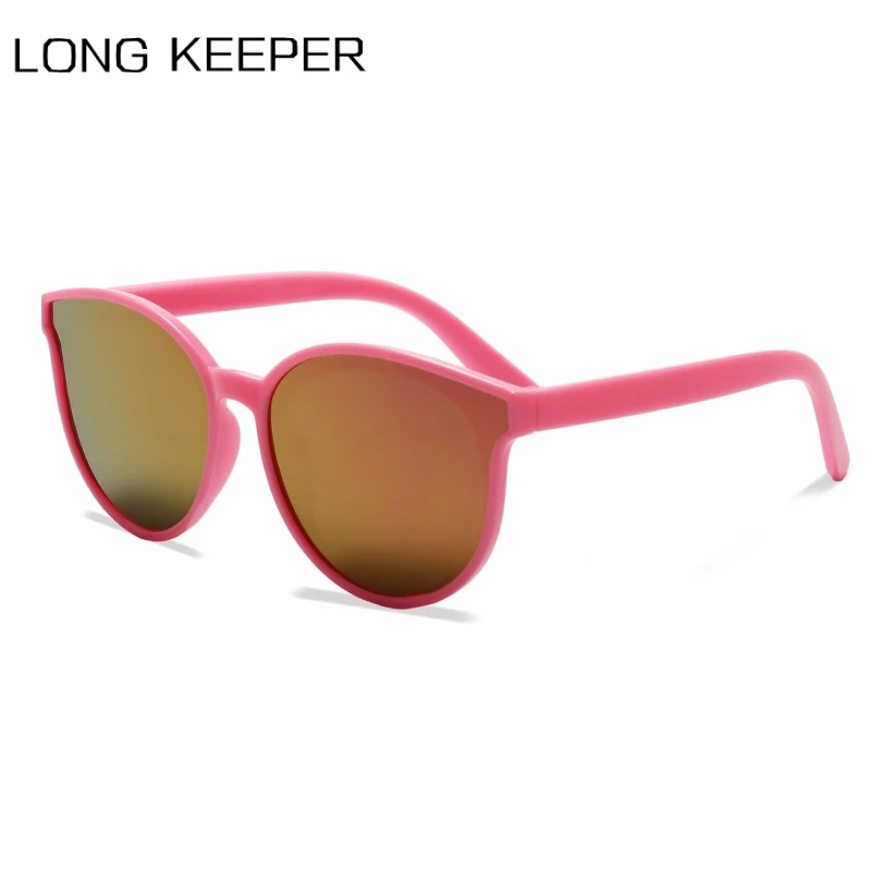 Солнцезащитные очки кошачий глаз для мальчиков и девочек милые круглые UV400