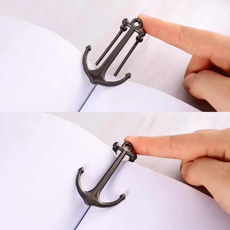 

Creative Anchor Bookmark Metal Page Holder Gifts Bookmarks for Students Stationery School Office Supplies A