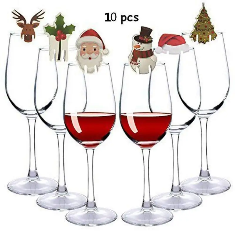 10 шт. Рождественская стеклянная ваза гирлянда Рождественские вечерние ужин