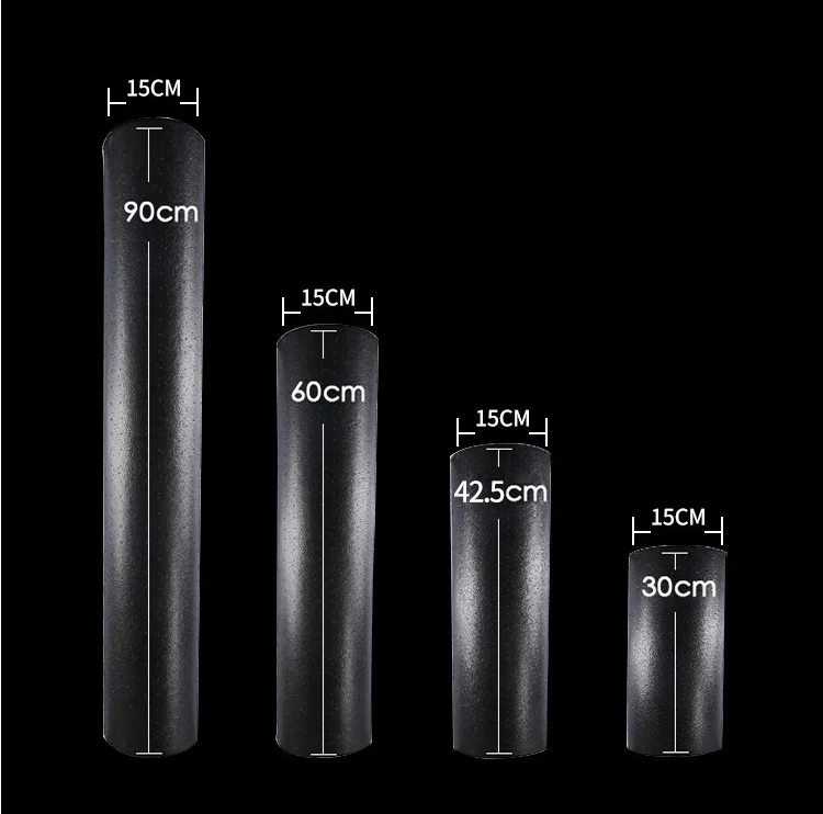 

30cm EPP Foam Roll High Fitness Massage Roller Exercise Balance Yoga Brick Block Gym Equipment Black Sports
