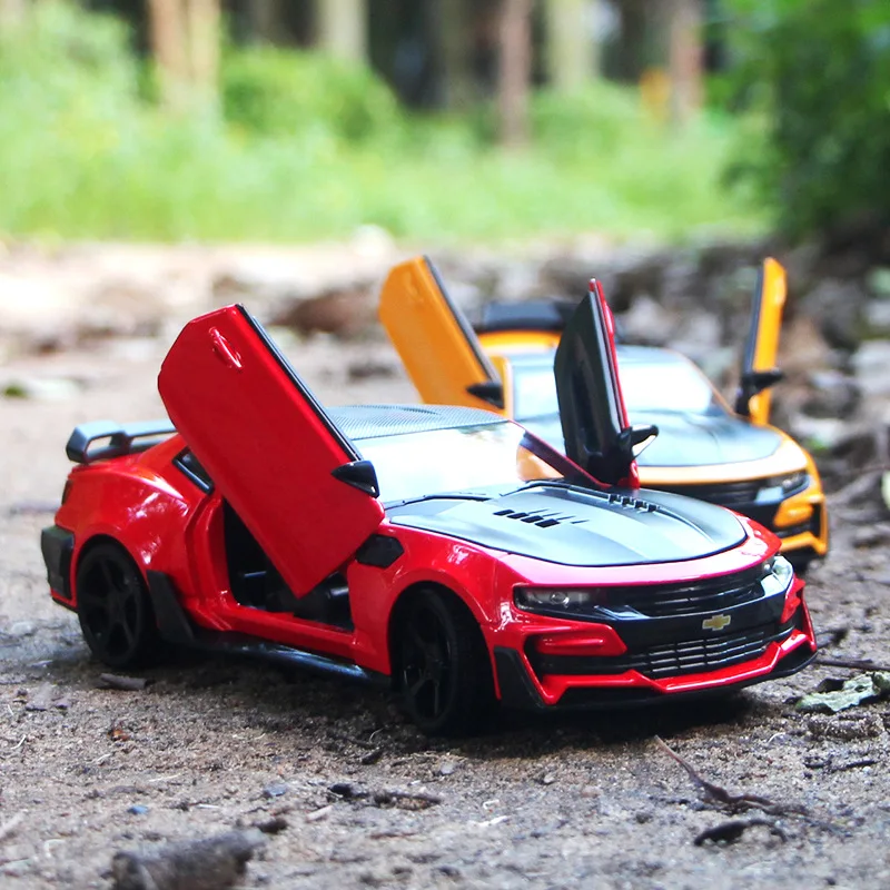 

1:24 Car Model Diecast Toy Car Metal Wheels Sports Car Simulation Pull Back Car Collection Kids Car Toy gift